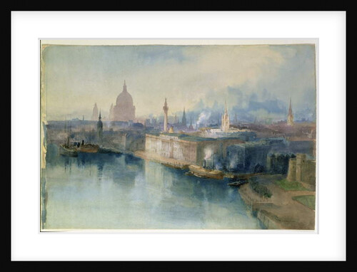 London from the Tower Bridge, 1914 by Richard Henry Wright