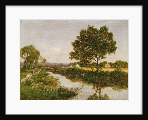 River on the Outskirts of Quimper, 1854-57 by Eugene Louis Boudin