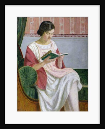 Therese Reading, 1922 by Eugene Antoine Durenne