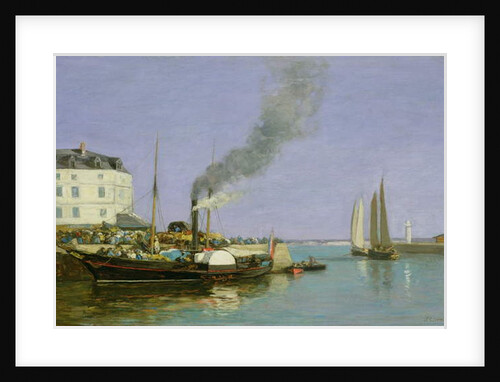 Honfleur, 1854-57 by Eugene Louis Boudin