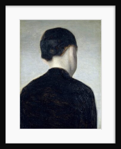 Seated Figure, Seen from Behind, 1884 by Vilhelm Hammershoi