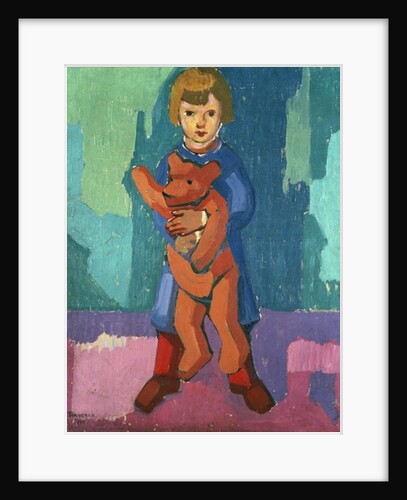 Boy with a Teddy Bear by Axel Torneman