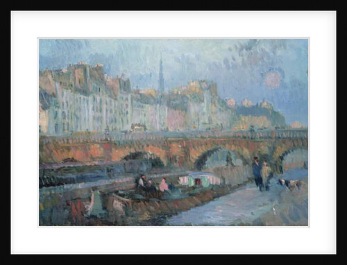 The Pont Neuf and the Quai de la Monnaie, Paris by Albert-Charles Lebourg
