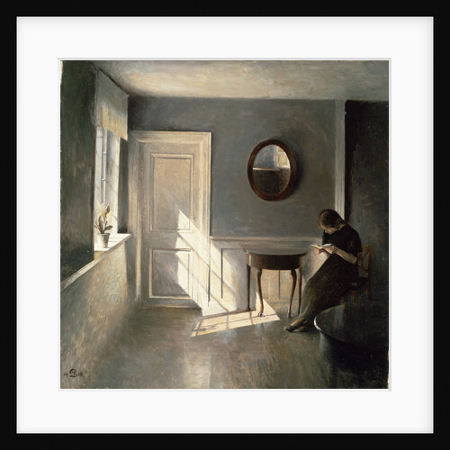 Girl Reading a Letter in an Interior, 1908 by Peter Vilhelm Ilsted