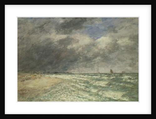 Gusty Weather over the Sea, Deauville, 1895 by Eugene Louis Boudin