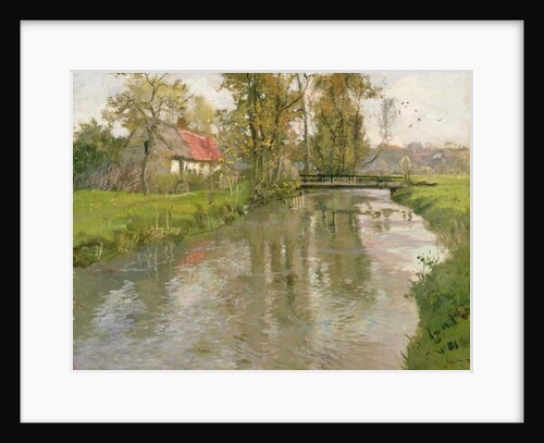River Landscape, c.1897 by Fritz Thaulow