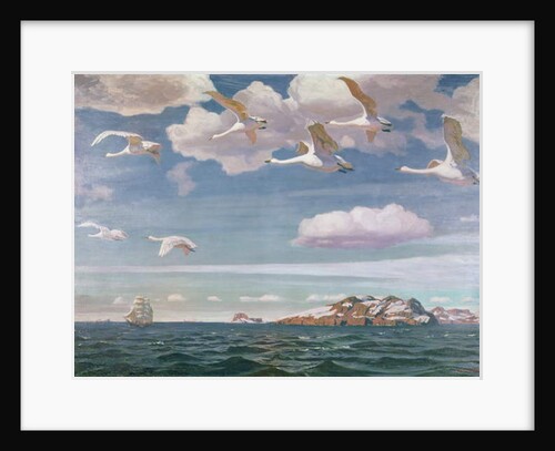 In The Blue Space, 1918 by Arkadij Aleksandrovic Rylov