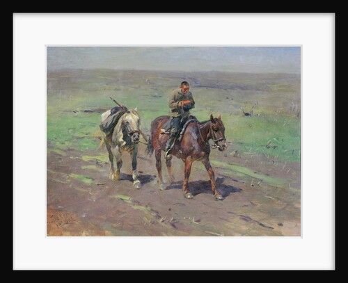 To the Budennyy Detachment, 1923 by Mitrofan Borisovic Grekov