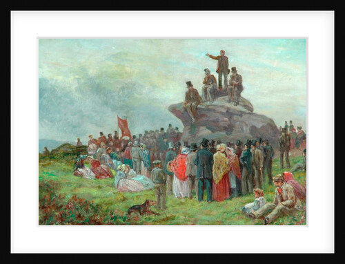 A Chartist Meeting at Basin Stones, Todmorden, 1842 by Alfred Walter Bayes