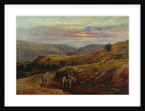 Burnley Valley from Crofts Stone, 1870 by John Holland