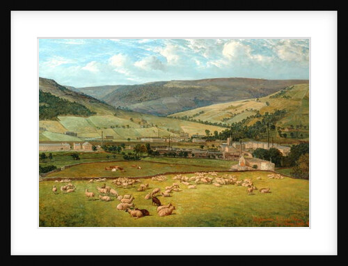 Mytholmroyd & Cragg Vale From Ewood Hall, 1869 by John Holland