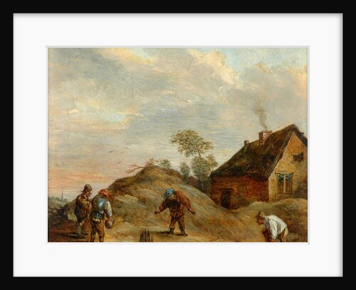 Men Playing At Bowls by David the Younger (attr. to) Teniers