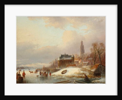 Snow Scene in Holland by Franz Xaver Winterhalter