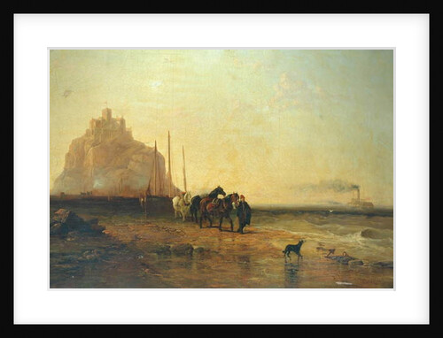 Evening off St Michael's Mount, 1855 by James Webb