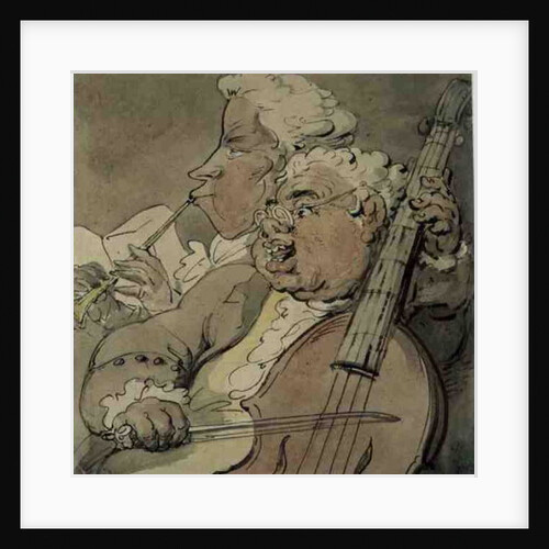 Two Musicians, c.1774 by Thomas Rowlandson