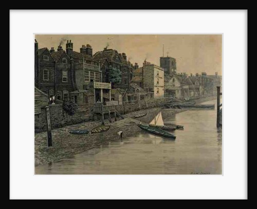 A Thames View Showing the Adam and Eve Tavern in Chelsea, 1868 by Walter Greaves