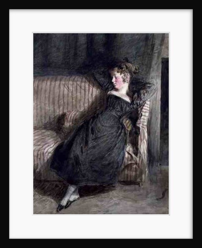 Young Girl Asleep on a Couch by William Henry Hunt