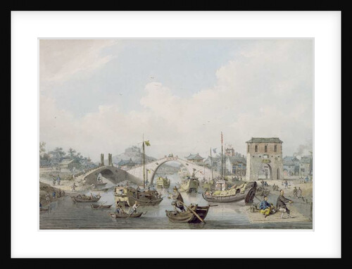 Boats on the River at Suchow, China by William Alexander