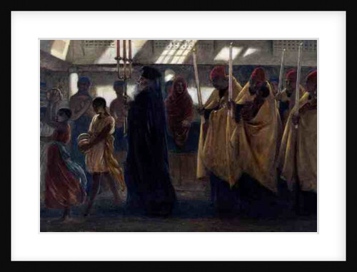 Coptic Baptismal Procession, 1865 by Simeon Solomon
