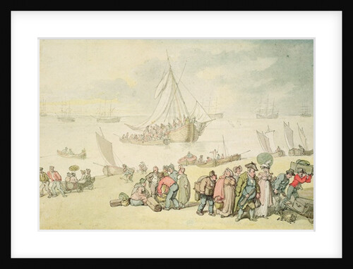 Disembarkation at the Medina River, Isle of Wight by Thomas Rowlandson