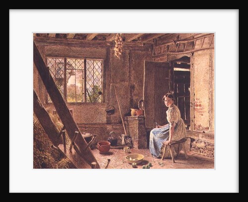 The Maid and the Magpie, A Cottage Interior at Shillington, Bedfordshire, 1834 by William Henry Hunt