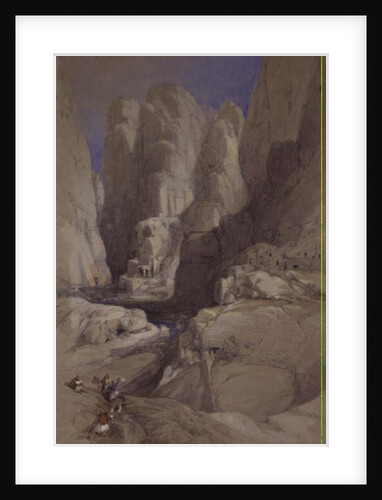 Entrance to Petra, Jordan, 1839 by David Roberts