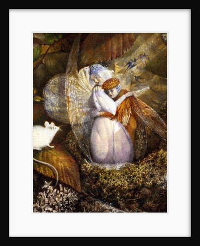 Fairy Lovers in a Bird's Nest Watching a White Mouse, c.1860 by John Anster Fitzgerald