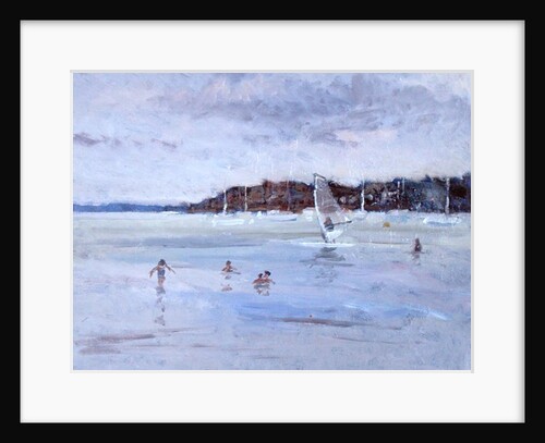 Windsurfer and Bathers by Christopher Glanville