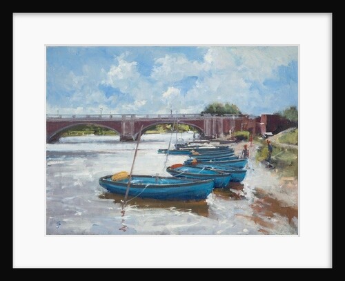 Moorings at Hampton Court, 2011 by Christopher Glanville