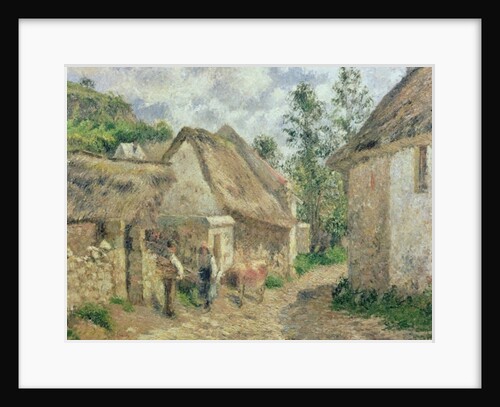 A Street in Auvers by Camille Pissarro
