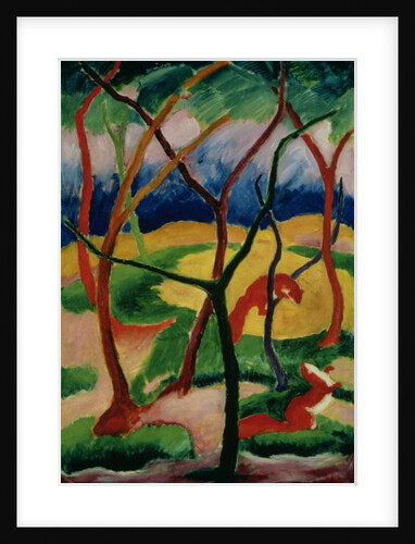 Weasels Playing, 1911 by Franz Marc