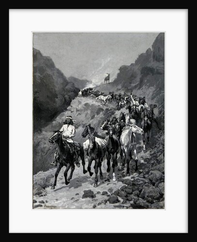 Geronimo and his Band Returning from a Raid into Mexico by Frederic Remington