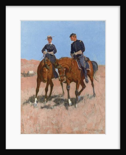 Belle McKeever and Lt. Edgar Wheelock, c.1899 by Frederic Remington