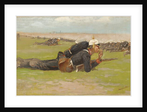 Field Drill for the Prussian Infantry by Frederic Remington