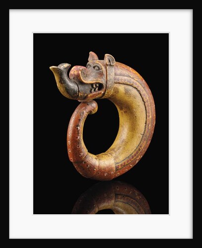 Dragon-shaped powder flask, possibly Gujarat by Indian School