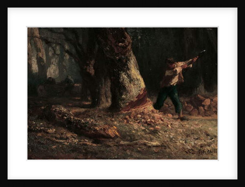Woodcutter in the Forest by Jean-Francois Millet