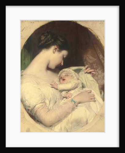 The artist's wife Elizabeth with their daughter Mary Edith by James Sant