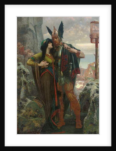 The Viking Farewell, 1905 by Herbert Gandy