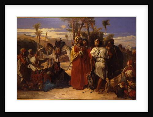 At the Oasis by Jean Francois Portaels
