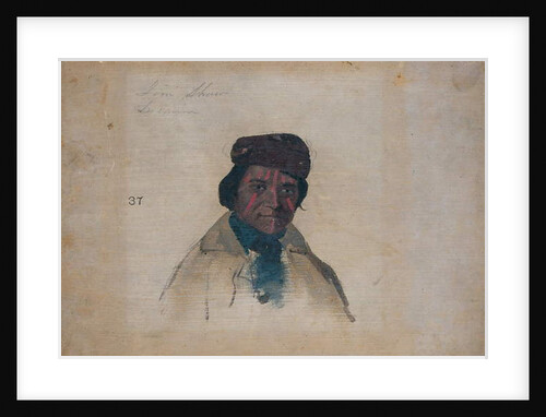 Jim Shaw, Delaware, 1837 by John Mix Stanley