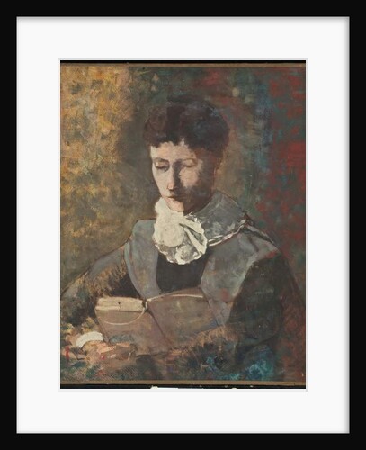 Madam Camille Redon Reading by Odilon Redon