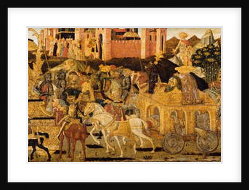 Cassone central panel: The Triumph of David by Giovanni Di Ser Giovanni Lo Sheggia Guidi