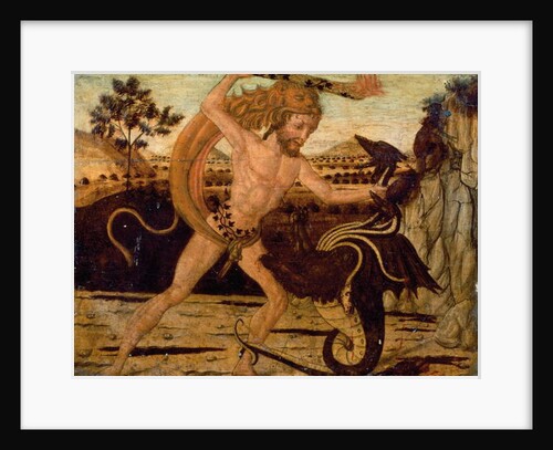 Cassone testate: Hercules and the Lernaean Hydra by Giovanni Di Ser Giovanni Lo Sheggia