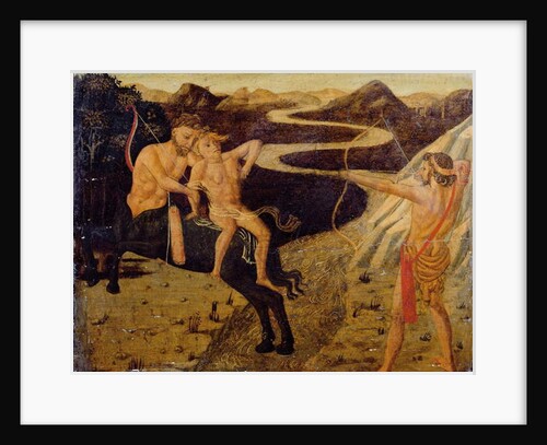 Cassone panel: Hercules saving Deianeira from Nessus by Giovanni Di Ser Giovanni Lo Sheggia