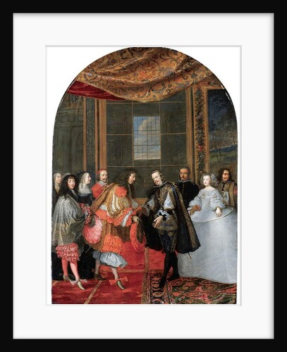The Meeting Between Kings Philip IV and Louis XIV on Pheasant Island by Adam Frans van der Meulen