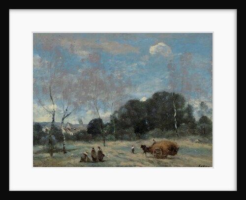 La Rentree des Foins a Marcoussis, 1870-74 by Jean Baptiste Camille Corot
