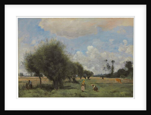 Fields near Étampes, c.1855-60 by Jean Baptiste Camille Corot