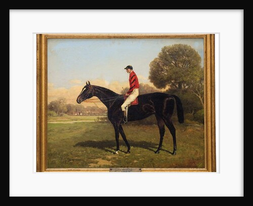 Iroquois with Fred Archer, winner of the Epsom Derby, St. Leger and Prince of Wales Stakes in 1881, 1895 by Henry Stull