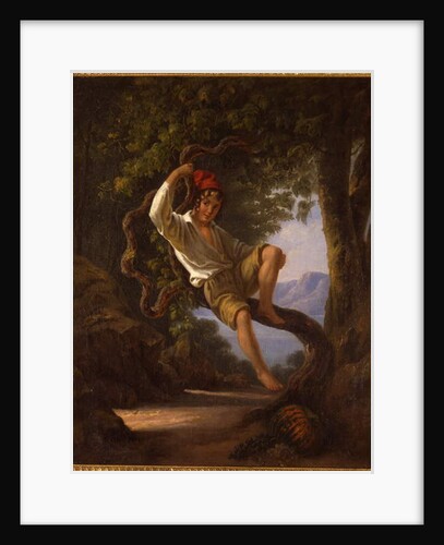 A Young Boy Climbing a Tree, 1820s by Franz Ludwig Catel