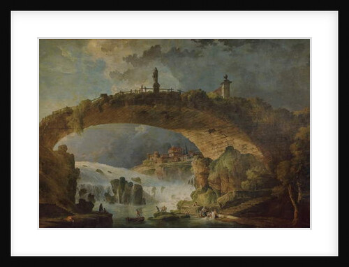 Bridge over the Falls by Hubert Robert